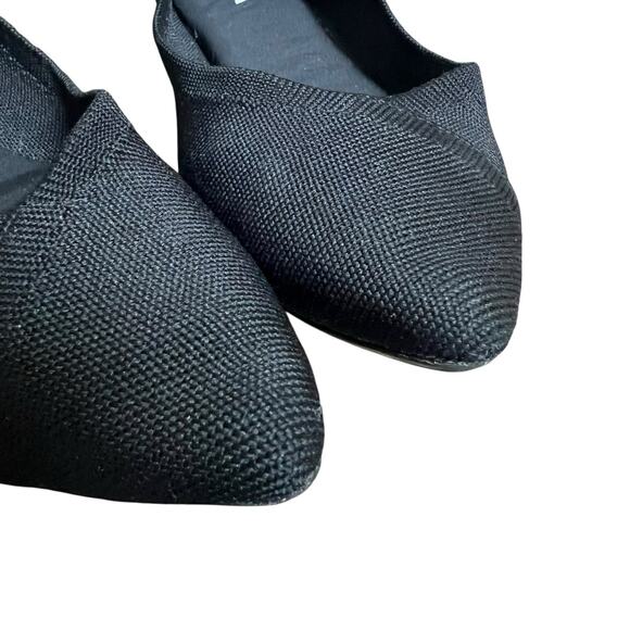 MIA Black Amora Pointed Toe Knit Slip on Flats Size 7M Comfort - Picture 4 of 10